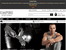 Tablet Screenshot of empiresportsworld.com